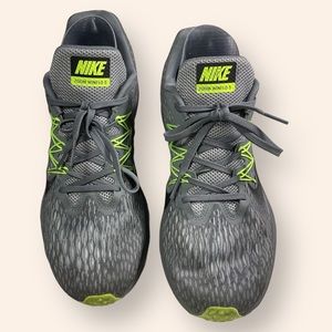 Nike Zoom Winflo 5 Cool Grey Volt Running Shoes Men's Size 9.5 AA7406-011
